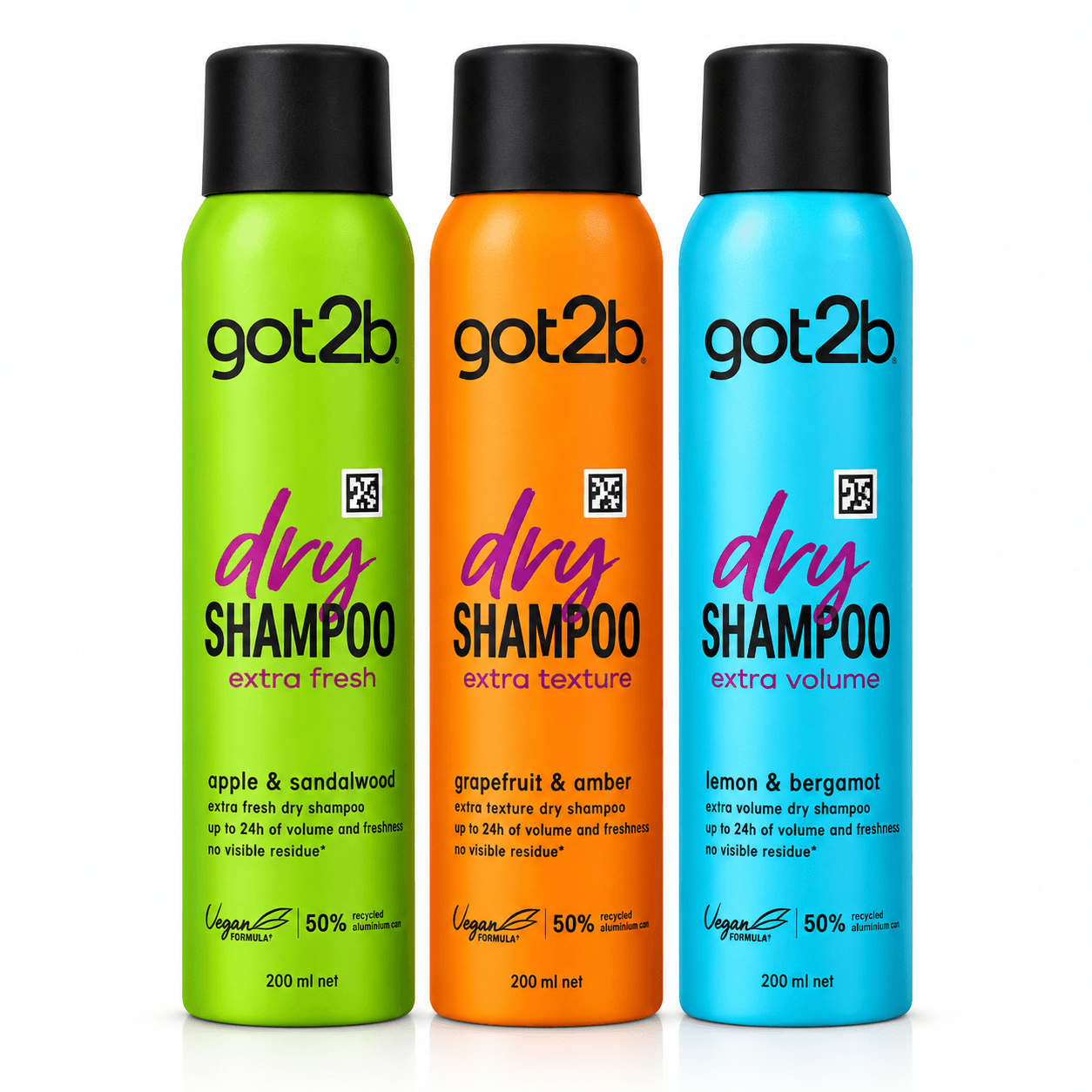 شامپو خشک گات تو بی مدل Dry Shampoo حجم ۲۰۰ میل