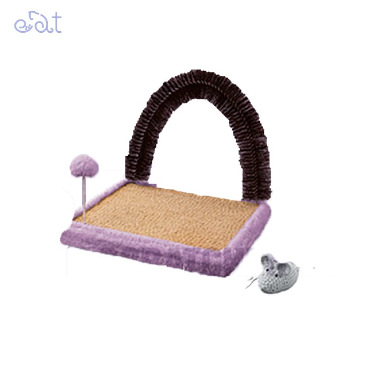 اسکرچر زمینی برسدار برند نیناپت NinaPet (رنگ بنفش به همراه کت نیپ)