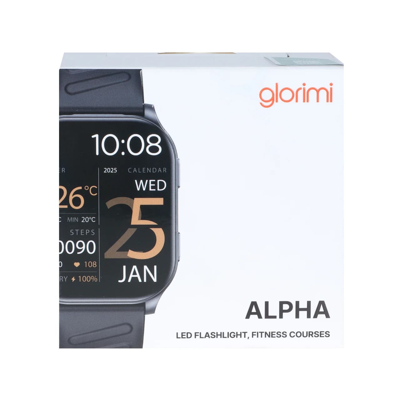 ساعت هوشمند Glorimi مدل Alpha – مشکی (گارانتی 18 ماهه شرکتی) — تصویر ۲