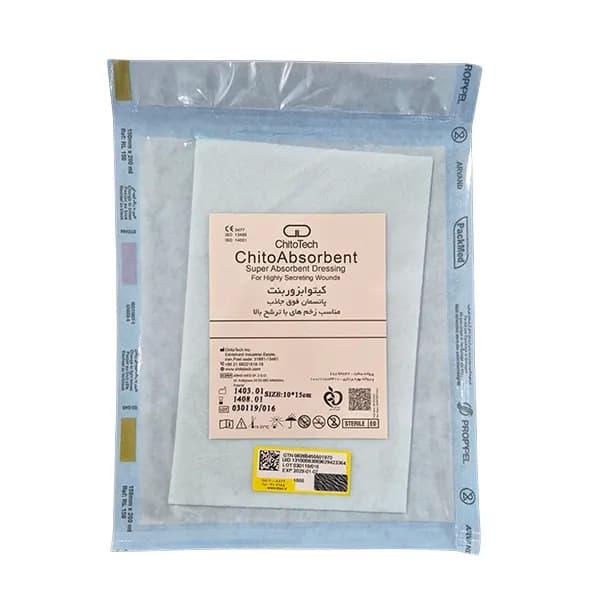 پانسمان فوق جاذب غیر چسبنده کیتوابزوربنت کیتوتک