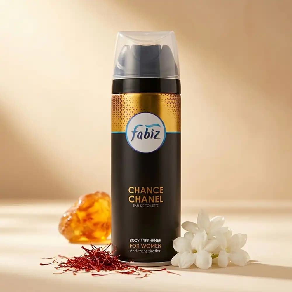 اسپری بدن زنانه فابیز (Fabiz) مدل چنس چنل (Chance Chanel) حجم ۲۰۰ میلی‌لیتر — تصویر ۲
