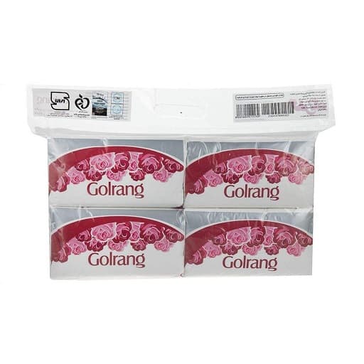 دستمال کاغذی سافت پک 250 برگ پک 4 عددی گلرنگ