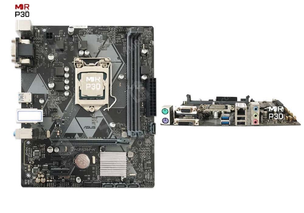 باندل مادربرد ASUS Prime H310M-K و پردازنده i3 9100F استوک