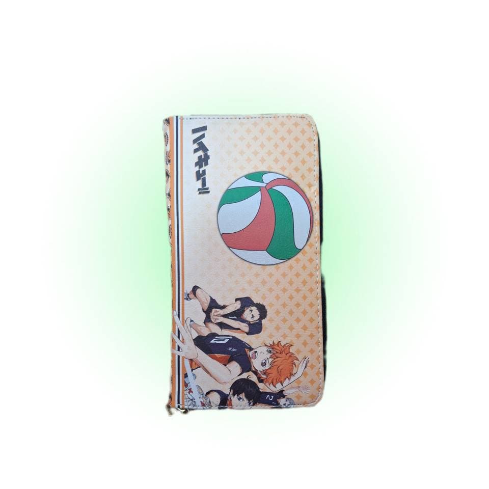 کیف پول چرمی اورجینال طرح انیمه ی هایکیو