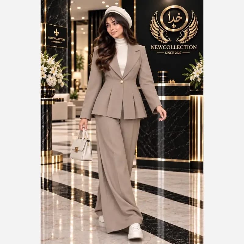 ست هدیه زنانه جنس سوپرمازراتی گرم بالا فری سایز 38 تا 46 — تصویر ۳