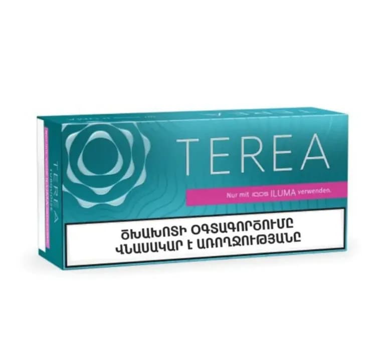 سیگار الکترونیکی ترا مدل تورکوییز ارمنی طعم خنک ملایم بسته 20 عددی