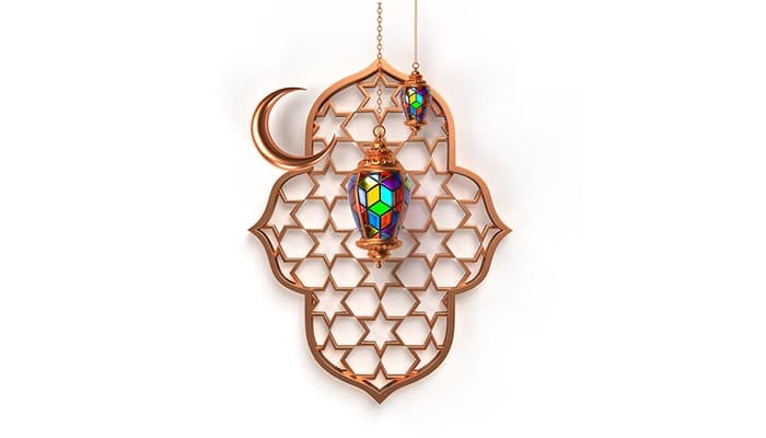 فایل لایه باز طرح سه بعدی ماه مبارک رمضان