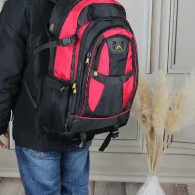 کوله پشتی پارچه ای چند جیب مناسب مدرسه دانشگاه مسافرت و ورزش — تصویر ۵