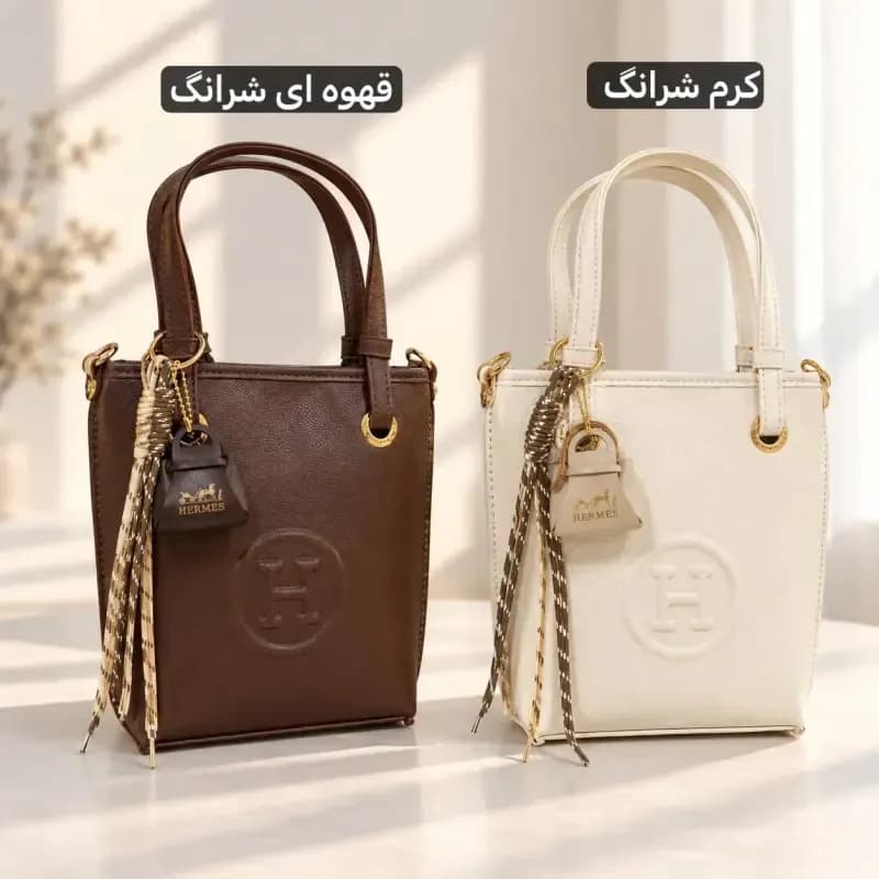 کیف دخترانه چرم مصنوعی روزمره و رسمی با بند بلند — تصویر ۵