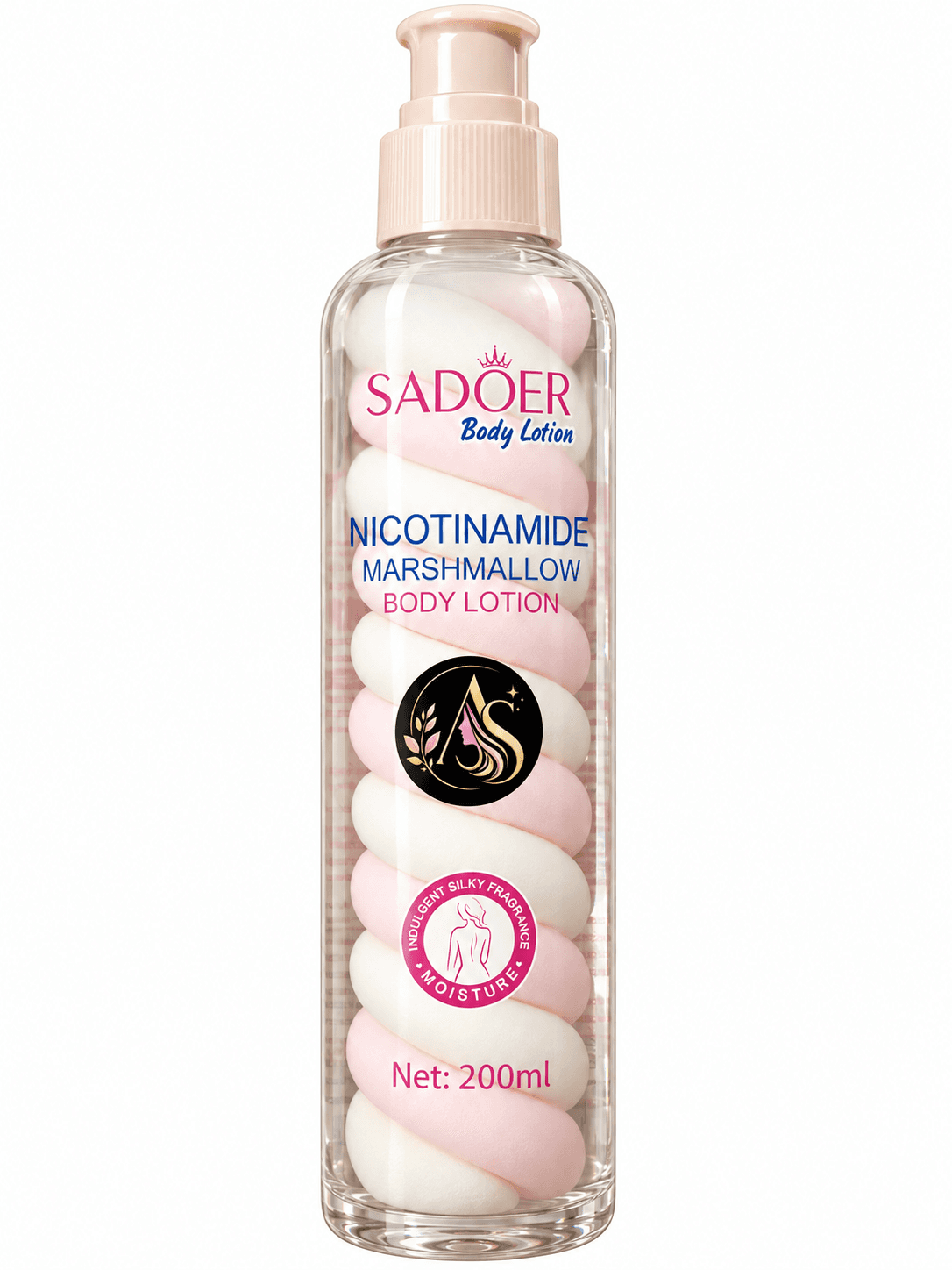لوسیون بدن مارشمالو SADOER Nicotinamide Marshmallow