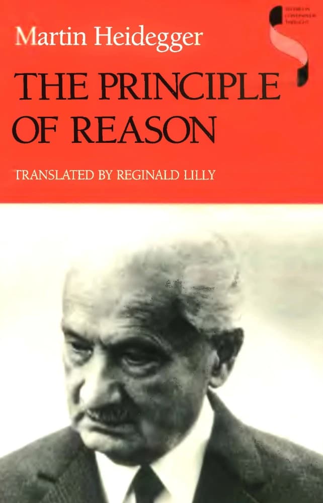 کتاب The Principle of Reason (اصل دلیل) اثر Martin Heidegger نسخه انگلیسی PDF