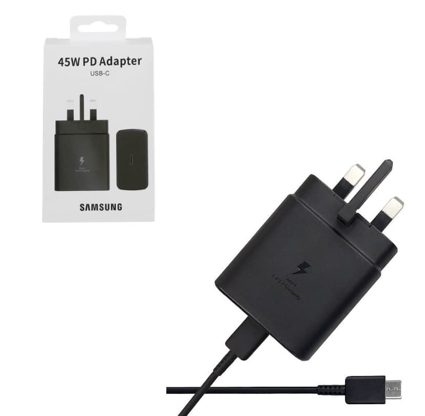 شارژر 45 وات سوپرفست 2 سامسونگ Samsung S22 plus 5G ساخت ویتنام (اصلی) – شارژراورجینال45وات سامسونگS22 plus + سوزن سیم‌کارت طرح دایره + سوپر فست شارژ / Super Fast Charge