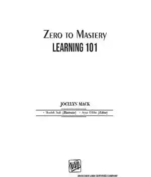 دانلود کتاب Zero To Mastery – Learning 101