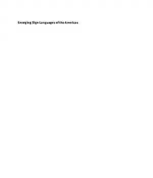 دانلود کتاب Emerging Sign Languages of the Americas