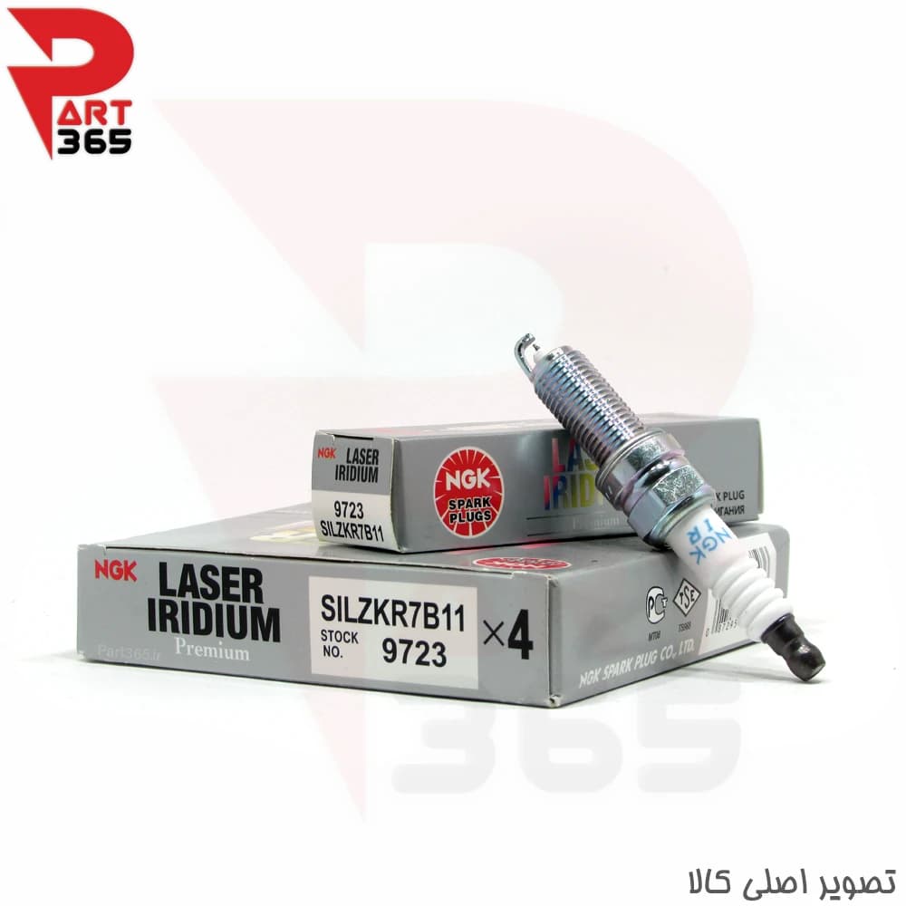 شمع موتور هیوندا توسان ، مناسب مدل های 2015 و 2020 با شماره فنی NGK SILZKR7B11 کد 9723 ، ایریدیوم سوزنی پایه بلند
