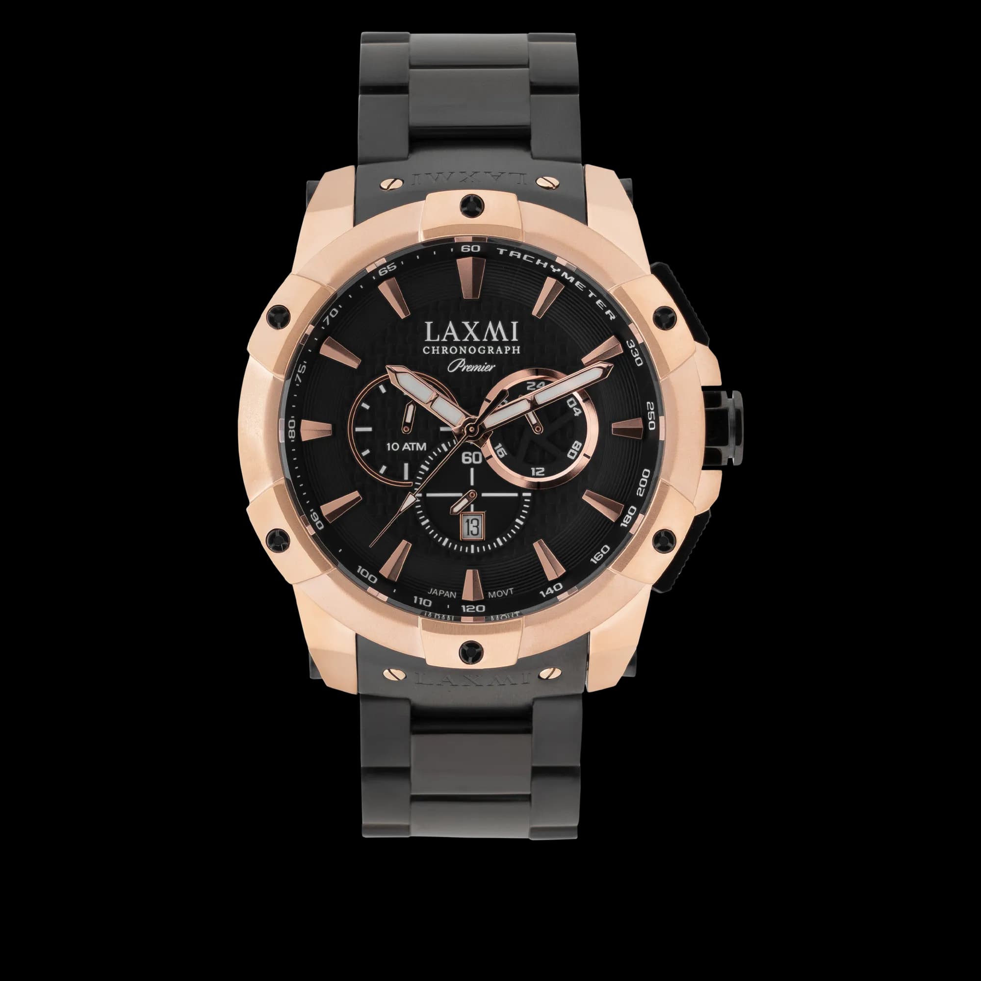 ساعت مچی مردانه لاکسمی بند استیل رزگلد کد Laxmi 8156/1