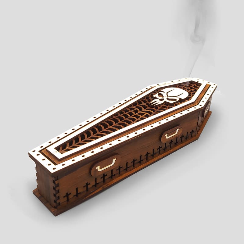 جاعودی اسکلتی چوبی طرح تابوت کد Bhrz-392