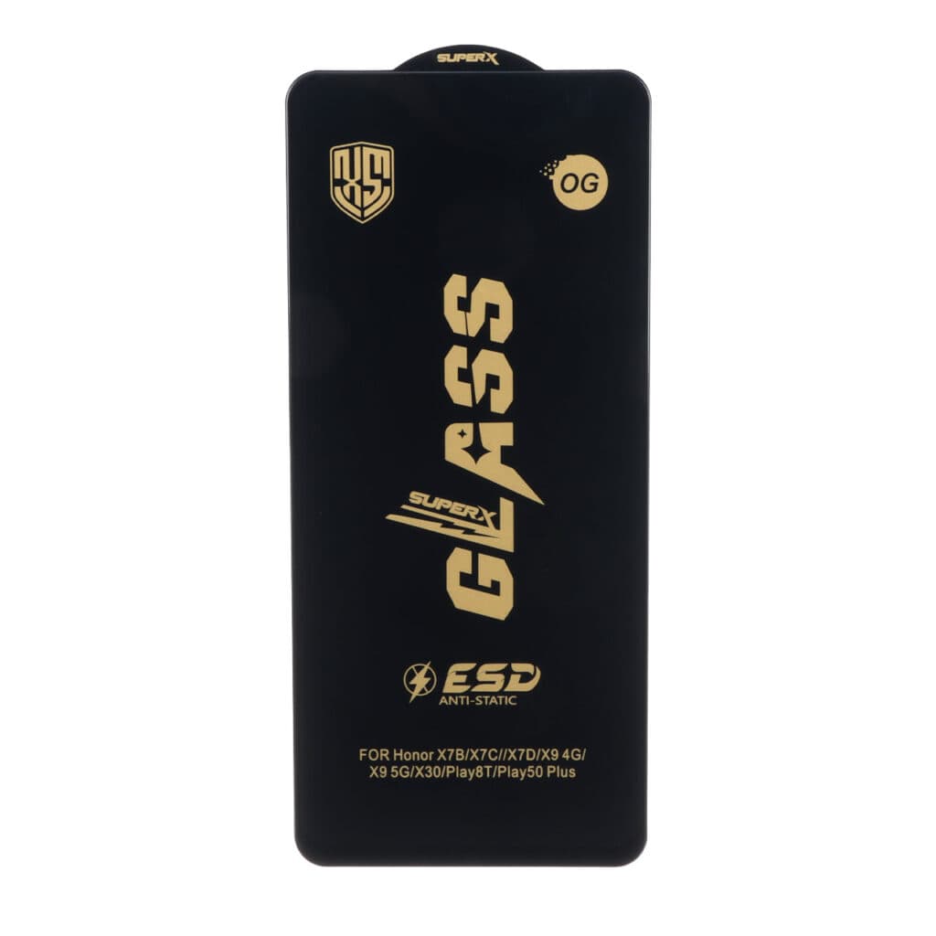 محافظ صفحه نمایش شیشه ای درجه یک Full Cover Super X OG – ESD OVOG مدل Honor X7c — تصویر ۲
