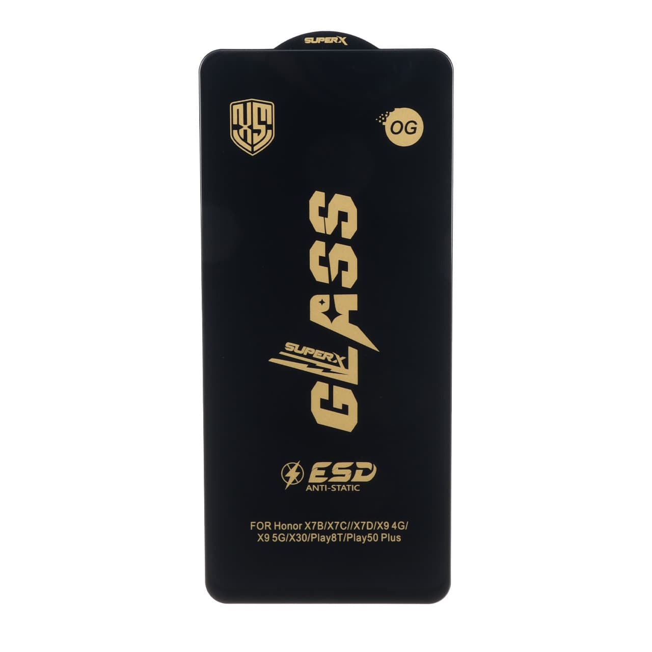 محافظ صفحه نمایش شیشه ای درجه یک Full Cover Super X OG – ESD OVOG مدل Honor X7c