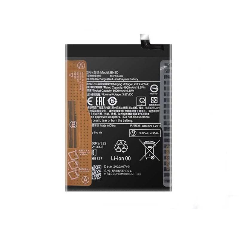 باتری اصلی گوشی شیائومی Note 12S با مدل فنی BN5D