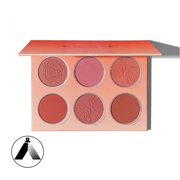 پالت رژگونه 6 رنگ شیگلم مدل Floral Flush Blush