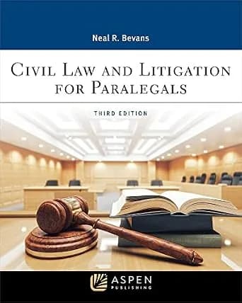 و دانلود نسخه کامل کتاب زبان اصلی Civil Law and Litigation for Paralegals (Aspen College Series) PDF | دانلود کتاب خارجی