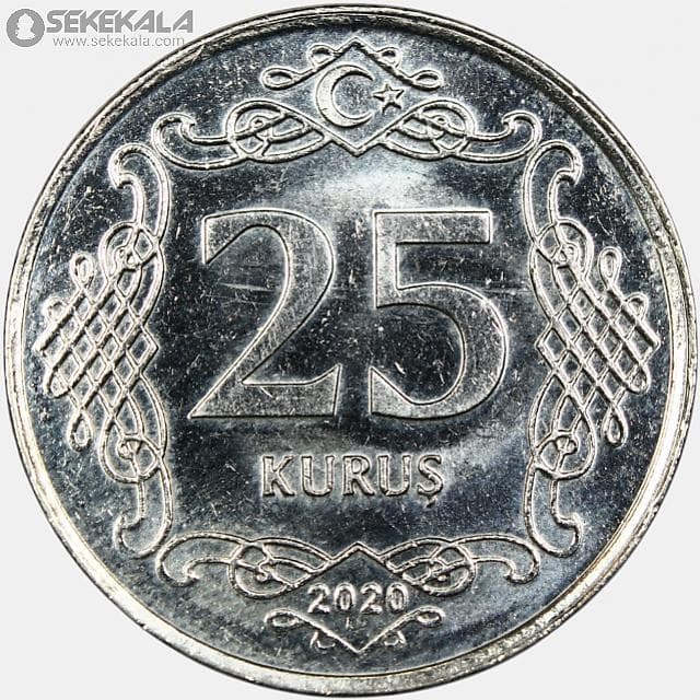 سکه 25 کروش ترکیه 2017-2022