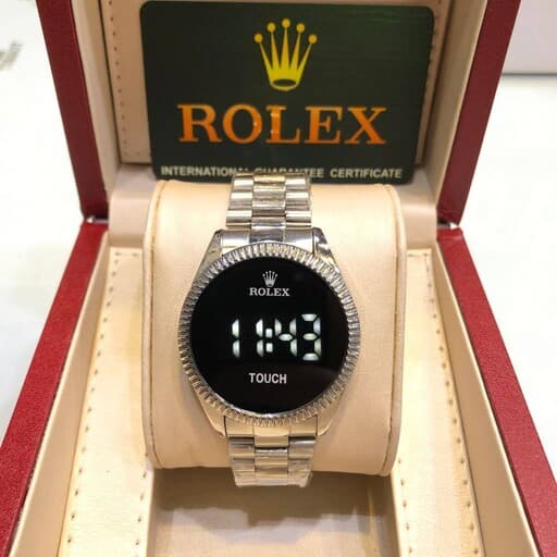 ساعت مردانه رولکس Rolex تاچ لمسی | ساعت مچی مردانه | محصولات خارجی | آمریکایی | اروپایی | عربی | اماراتی | دبی | ساعت اصل | ساعت خارجی اصل | محصولات اصل | محصولات اورجینال | هدیه | روز زن | کادویی | ه