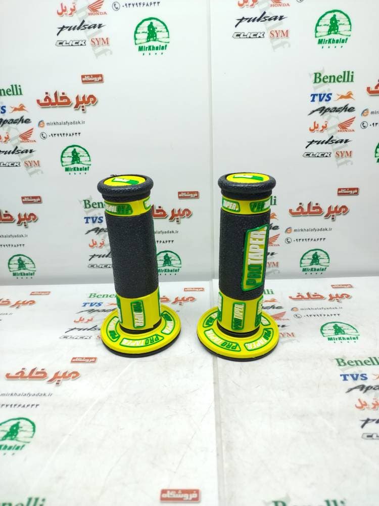 ابر لاستیک سر دسته اسپرت مدل protaper مشکی زرد طلایی