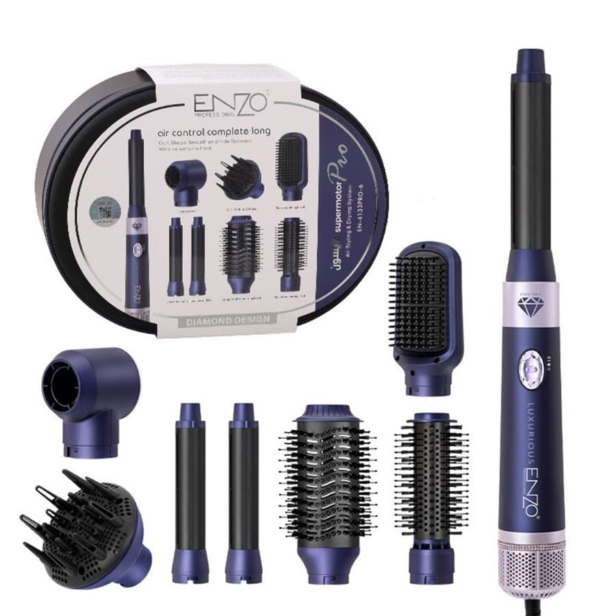 سشوار و حالتدهنده مو 7 کاره انزو ENZO Airwrap EN-4133 Pro 7 in 1