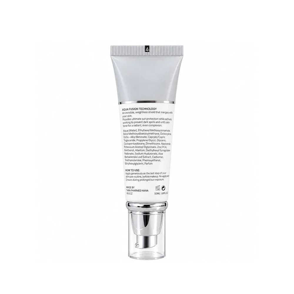 کرم ضدآفتاب فیوژن واتر ضدجوش و بی رنگ SPF50 سانیورا ۵۰ میلی لیتر — تصویر ۲