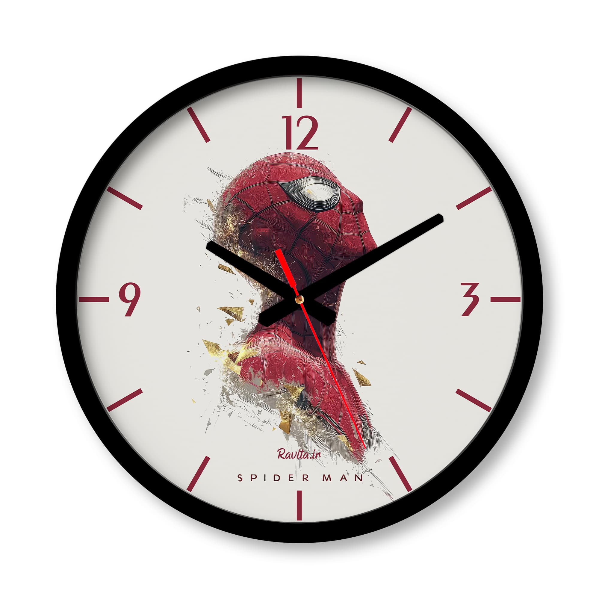 ساعت دیواری بزرگ راویتا طرح مرد عنکبوتی – Spider-Man کد 3915