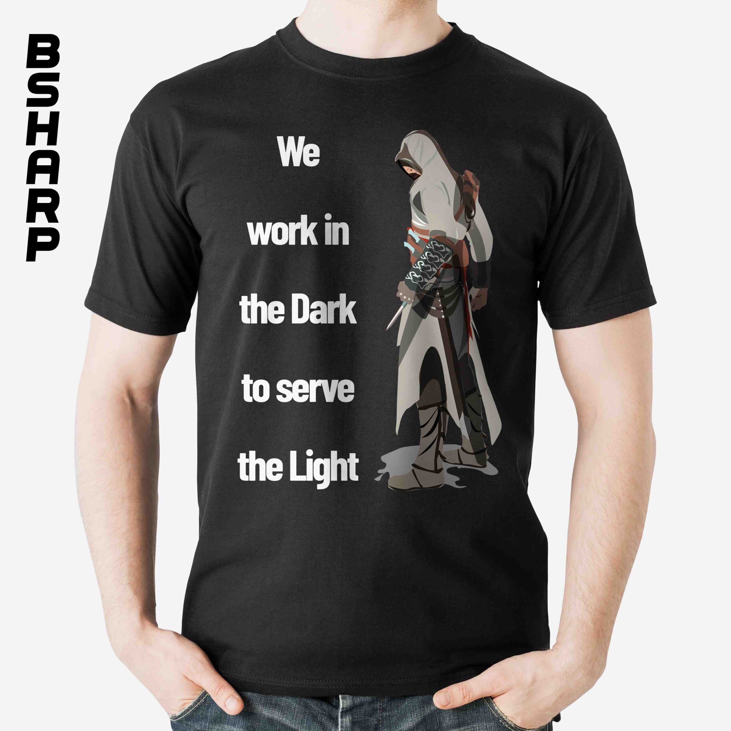 تیشرت Assassin’s Creed طرح Serve the Light