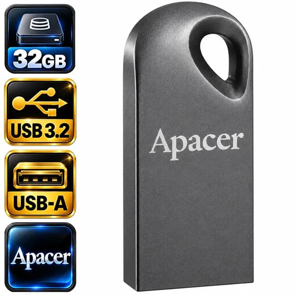 فلش اپیسر مدل AH15K AP32GAH15KA-1 USB3.2 با ظرفیت 32 گیگابایت