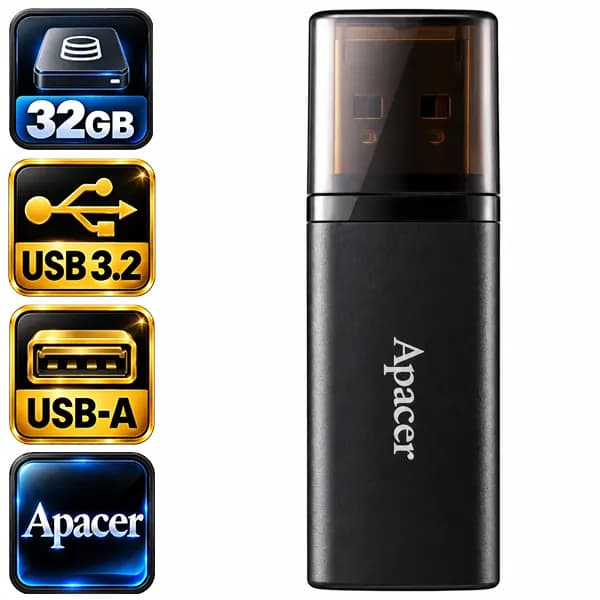 فلش اپیسر مدل AH25B AP32GAH25BB-1 USB3.2 با ظرفیت 32 گیگابایت