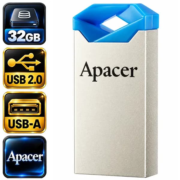 فلش اپیسر مدل AH111 AP32GAH111U-1 USB2.0 با ظرفیت 32 گیگابایت