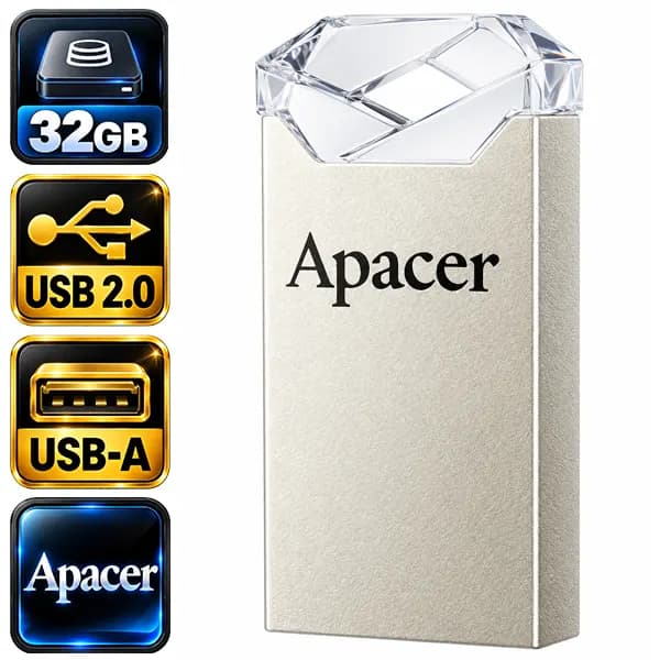 فلش اپیسر مدل AH111 AP32GAH111CR-1 USB2.0 با ظرفیت 32 گیگابایت