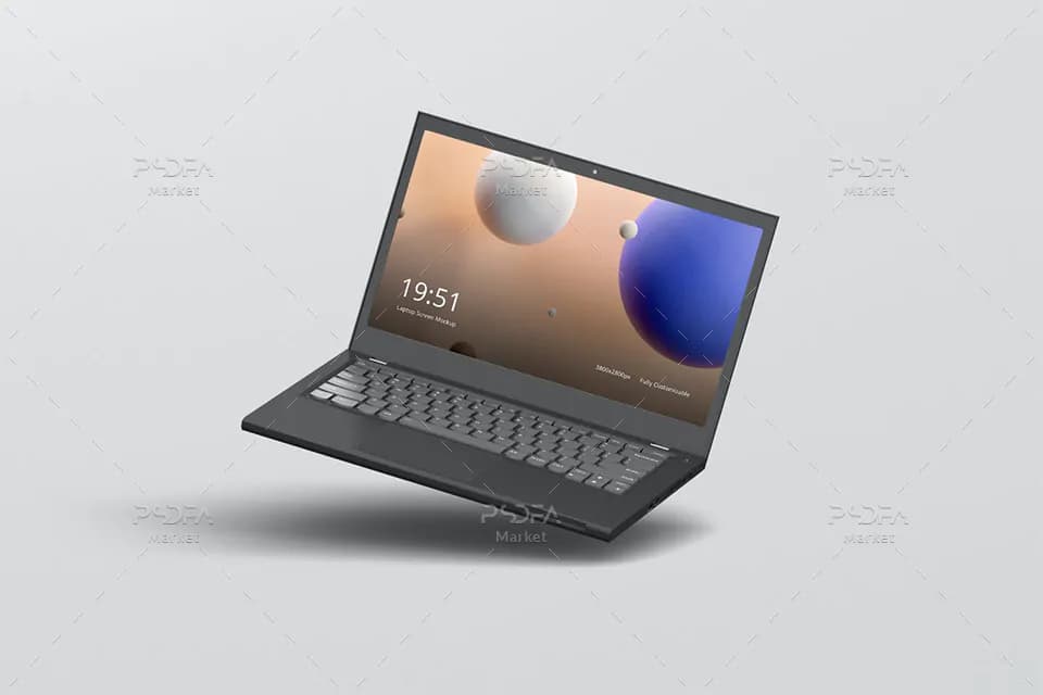 12 موکاپ اسکرین و صفحه نمایش لپ تاپ در حالت و نماهای مختلف – نسخه 2