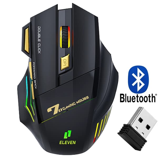 موس بی سیم+بلوتوث+سیم دار ایلون گیمینگ مدل GM7B