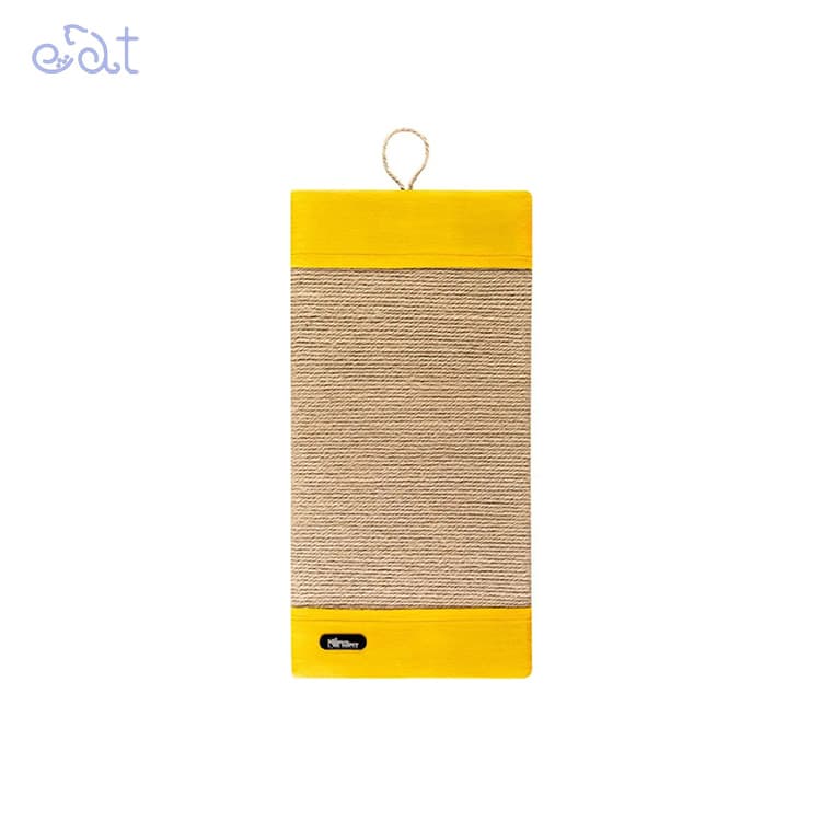 اسکرچر دیواری ساده برند نیناپت NinaPet (رنگ زرد به همراه کت نیپ)