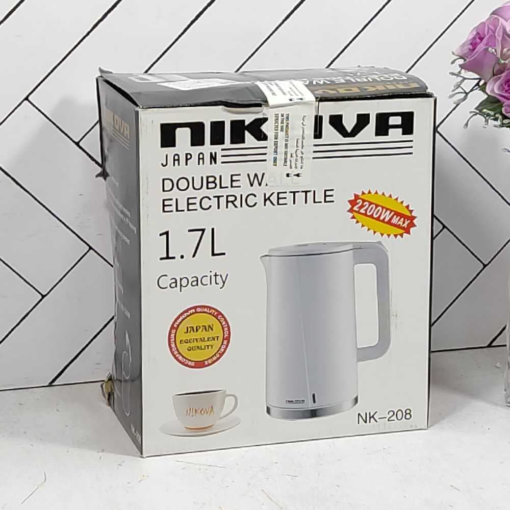 کتری برقی 1.7 لیتر سفید NK-208 نیکوا (1) ارسال رایگان