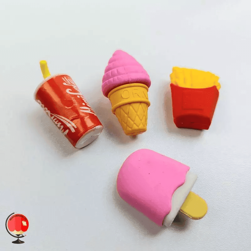 پاک کن فانتزی طرح بستنی و فست فود