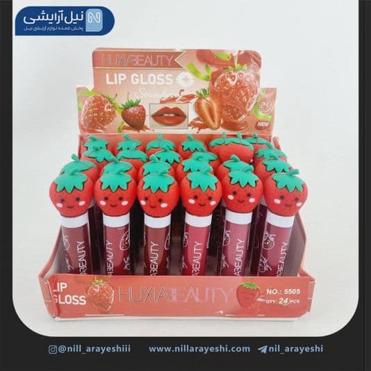 رژ لب مایع هاگزا بیوتی درب توت فرنگی کد 5505