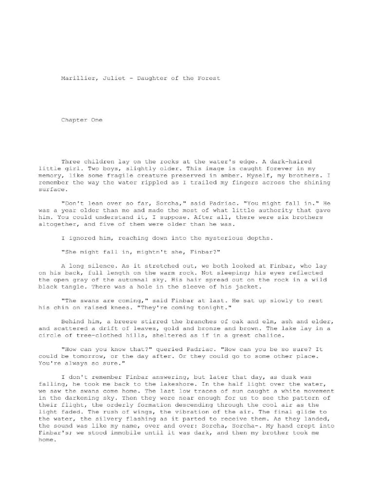 کتاب Daughter of the Forest فرمت PDF | نویسنده: ژولیت ماریلیه
