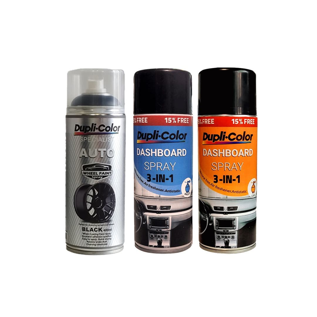 پک سه‌تایی اسپری داشبورد lord، داشبورد blue و رینگ مشکی – حجم 400ML