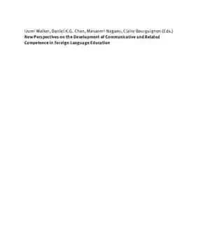 دانلود کتاب New perspectives on the development of communicative and related competence in foreign language education