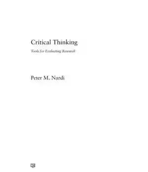 دانلود کتاب Critical Thinking: Tools for Evaluating Research