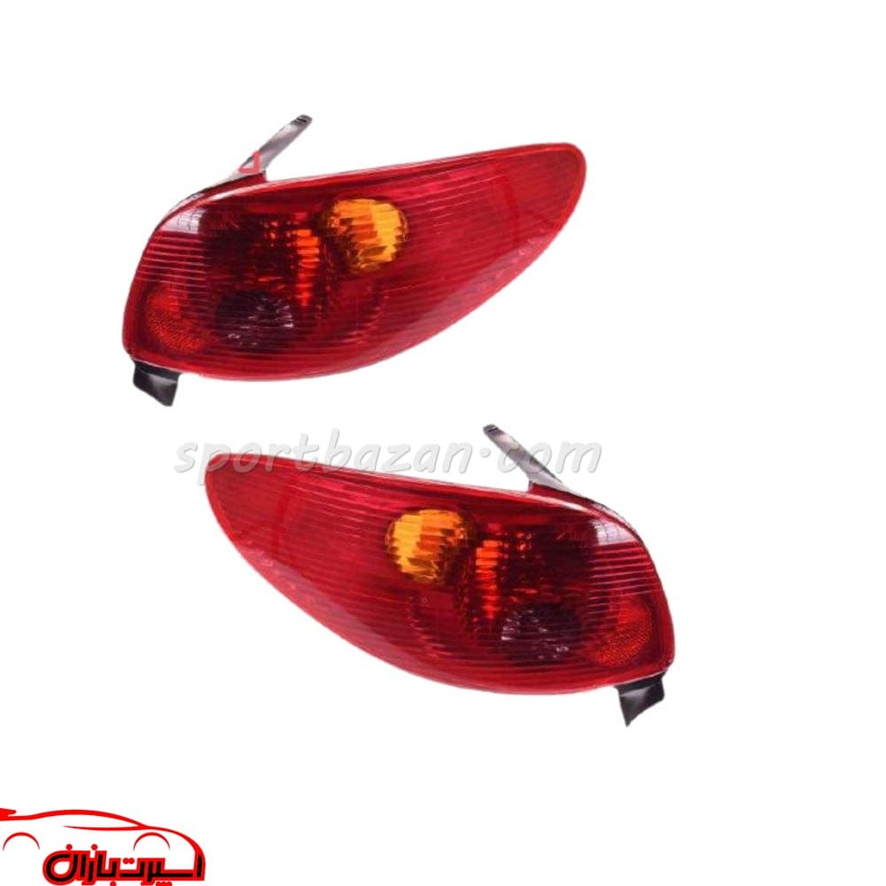 چراغ خطر عقب فابریک پژو 206 صندوقدار مدرن(جفت)