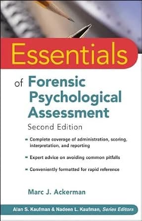 و دانلود نسخه کامل کتاب زبان اصلی Essentials of Forensic Psychological Assessment (Essentials of Psychological Assessment Book 77) PDF | دانلود کتاب خارجی