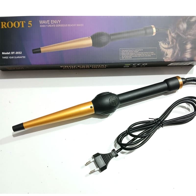 فرکننده مو مخروطی روت ۵ ROOT5 مدل DT-2032 | پوشش سرامیکی و تنظیم دما تا ۲۳۰ درجه